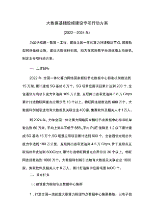 大数据基础设施建设专项行动方案.docx