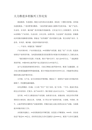 大力推进乡村振兴工作纪实.docx