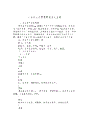 小学校点位管理环境育人方案.docx