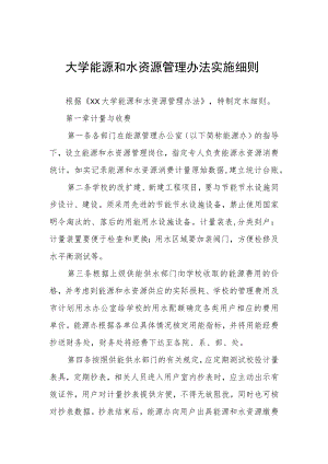 大学能源和水资源管理办法实施细则.docx