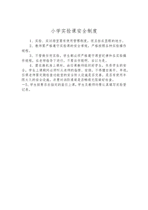 小学实验课安全制度.docx