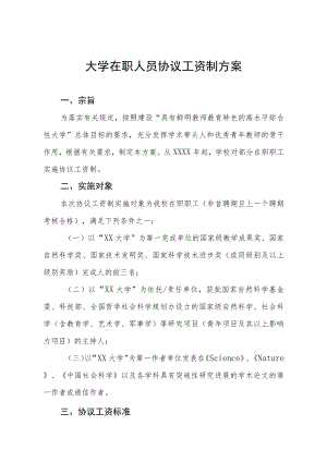 大学在职人员协议工资制方案.docx