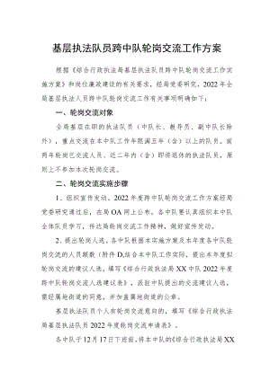 基层执法队员跨中队轮岗交流工作方案.docx