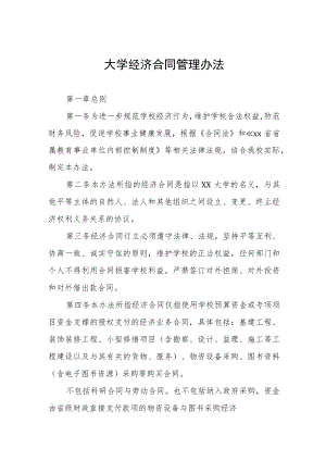 大学经济合同管理办法.docx