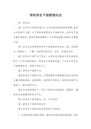 学院学生干部管理办法.docx