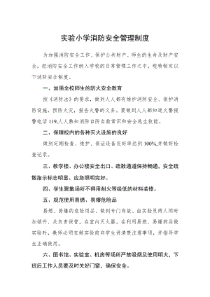 实验小学消防安全管理制度.docx