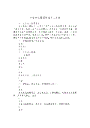小学点位管理环境育人方案.docx
