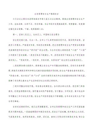 应急管理安全生产强调发言.docx