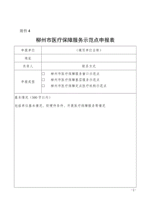 市医疗保障服务示范点申报表.docx