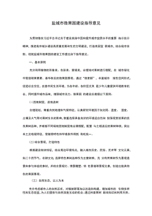 盐城市微果园建设指导意见.docx