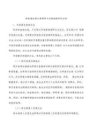新能源电源全景调研与发展战略研究分析.docx