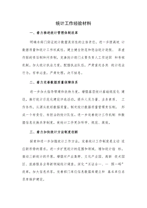 统计工作经验材料.docx