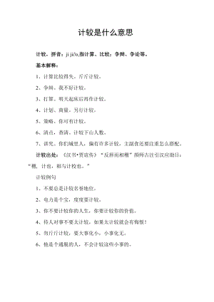 计较是什么意思.docx