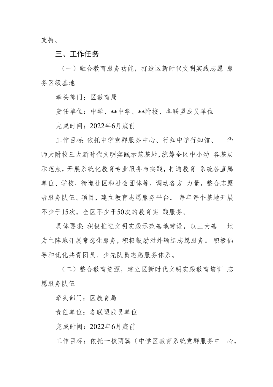 新时代文明实践教育培训志愿服务联盟工作实施方案.docx_第2页