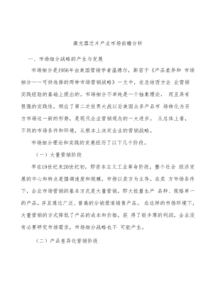 激光器芯片产业市场前瞻分析.docx