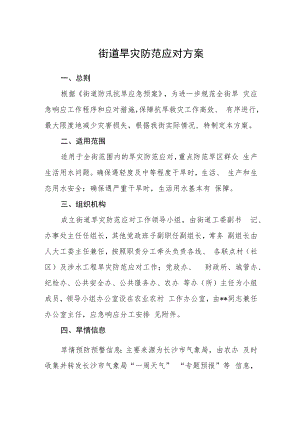 街道旱灾防范应对方案.docx