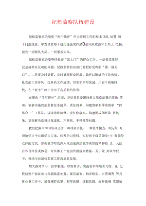 纪检监察队伍建设.docx