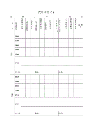皮带巡检记录.docx