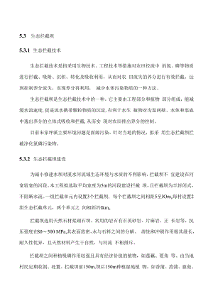 生态拦截坝、护岸、沟渠建设方案.docx