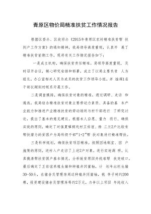 青原区物价局精准扶贫工作情况报告.docx