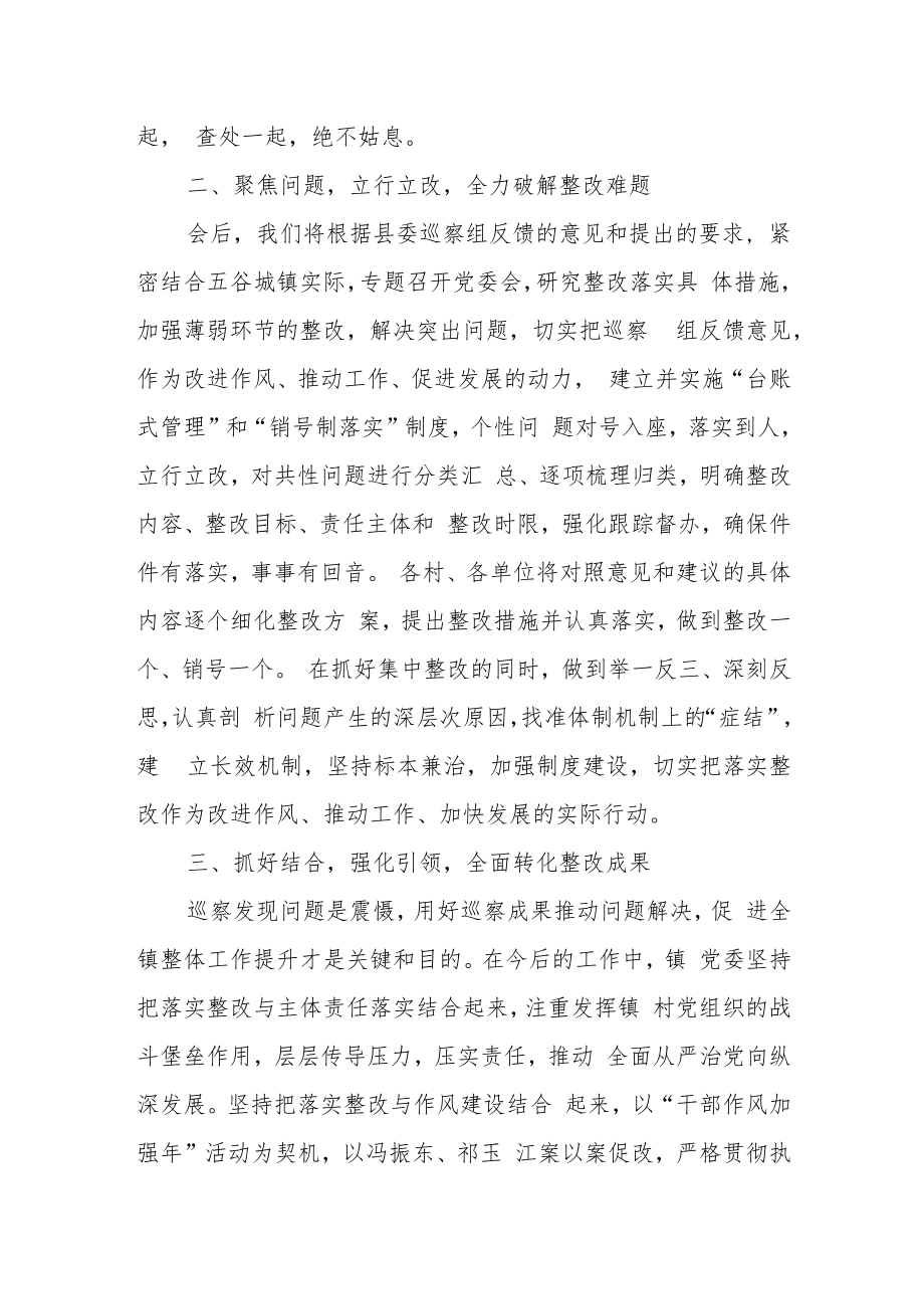 镇党委书记在巡察情况反馈会议上的表态发言.docx_第3页