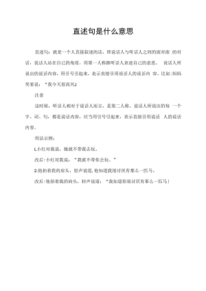 直述句是什么意思.docx