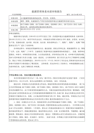 能源管理体系内审报告.docx