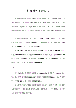 村级财务审计报告.docx