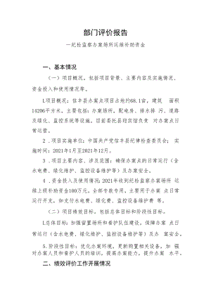 部门评价报告.docx