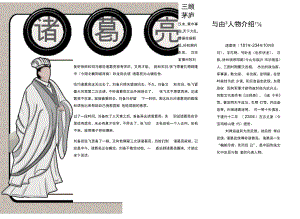 诸葛亮人物手抄报word模板.docx