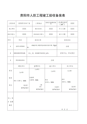 贵阳市人防工程竣工验收备案表.docx