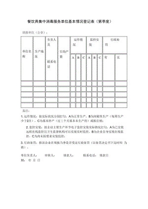 餐饮具集中消毒服务单位基本情况登记表.docx