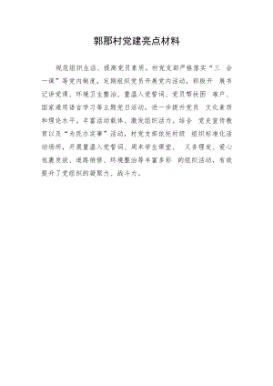 郭那村党建亮点材料.docx
