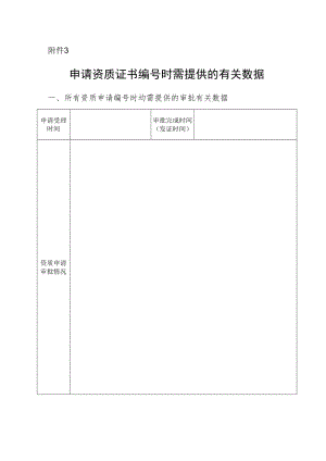申请资质证书编号时需提供的有关数据.docx