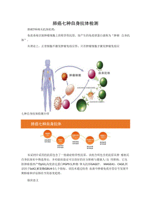 肺癌七种自身抗体检测.docx