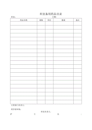 表2 科室备用药品目录.docx