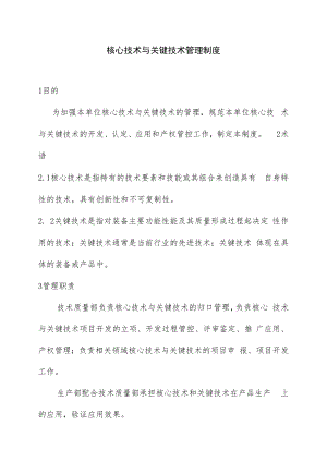 核心技术与关键技术管理办法.docx