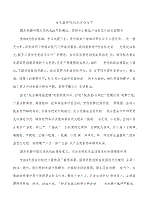 税收服务现代化体会发言.docx