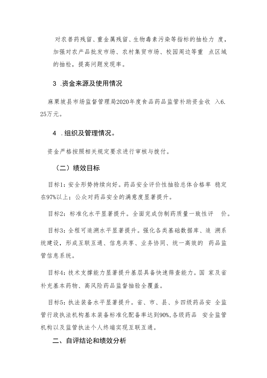 麻栗坡县市场监督管理局项目支出绩效自评报告.docx_第2页