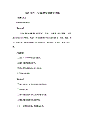 超声引导下肾囊肿穿刺硬化治疗.docx