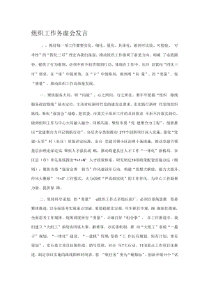 组织工作务虚会发言.docx