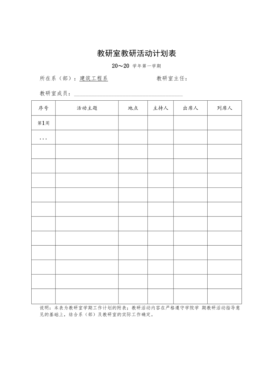 陕西铁路工程职业技术学院建筑工程系教研室例会管理制度.docx_第3页
