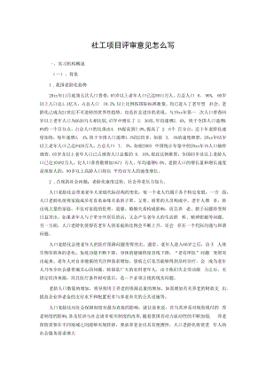 社工项目评审意见怎么写.docx