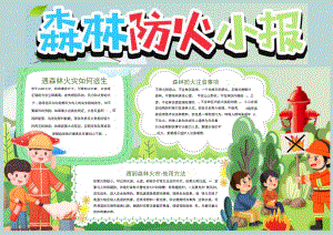森林防火小报电子小报手抄报.docx