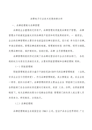 消费电子行业技术发展趋势分析.docx