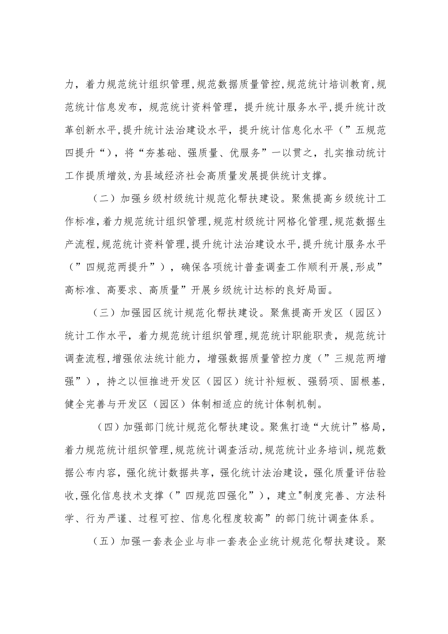 XX县统计基层基础规范化建设“三年行动”(2022-2024年)实施方案.docx_第2页