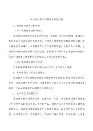 碱性电池行业发展基本情况分析.docx