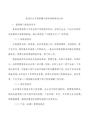 电池行业市场前瞻与投资战略规划分析.docx