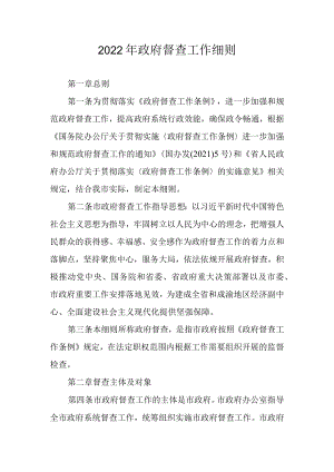 2022年政府督查工作细则.docx