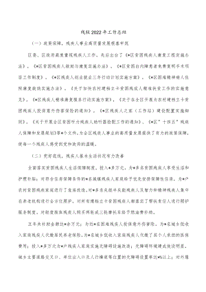 残联2022年工作总结.docx